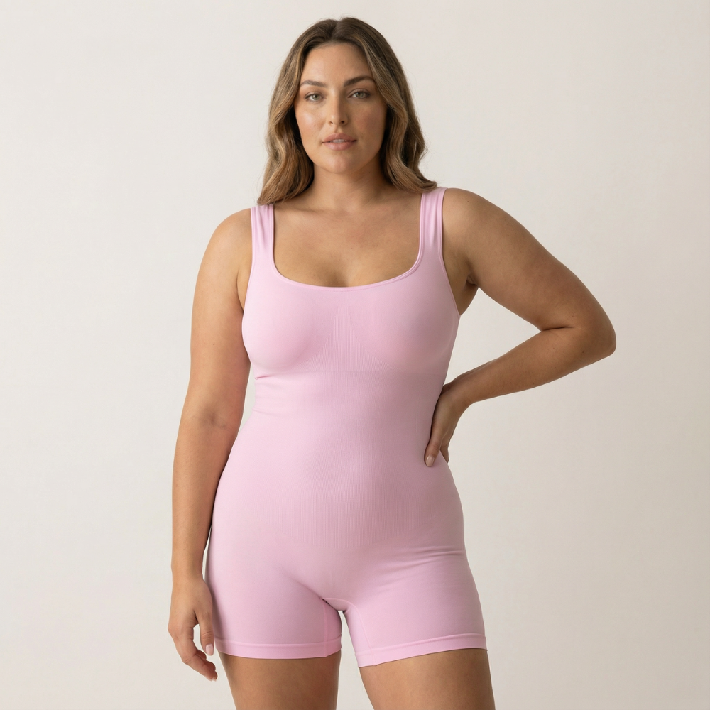 Square Neck Shapewear Jumpsuit