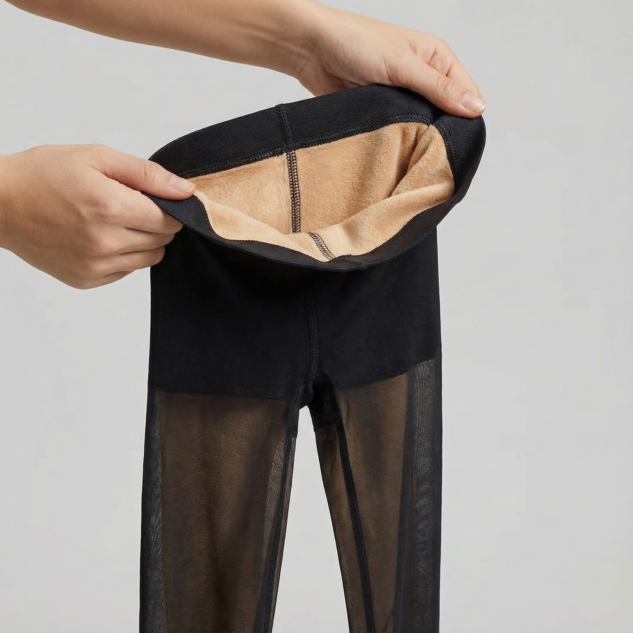 Translucent Fleece Lined Tights