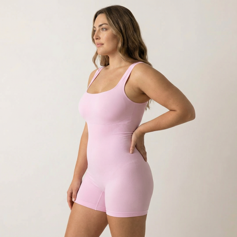 Square Neck Shapewear Jumpsuit